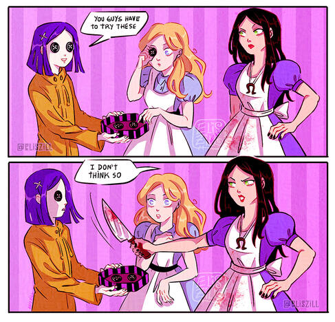 Coraline and Alice art